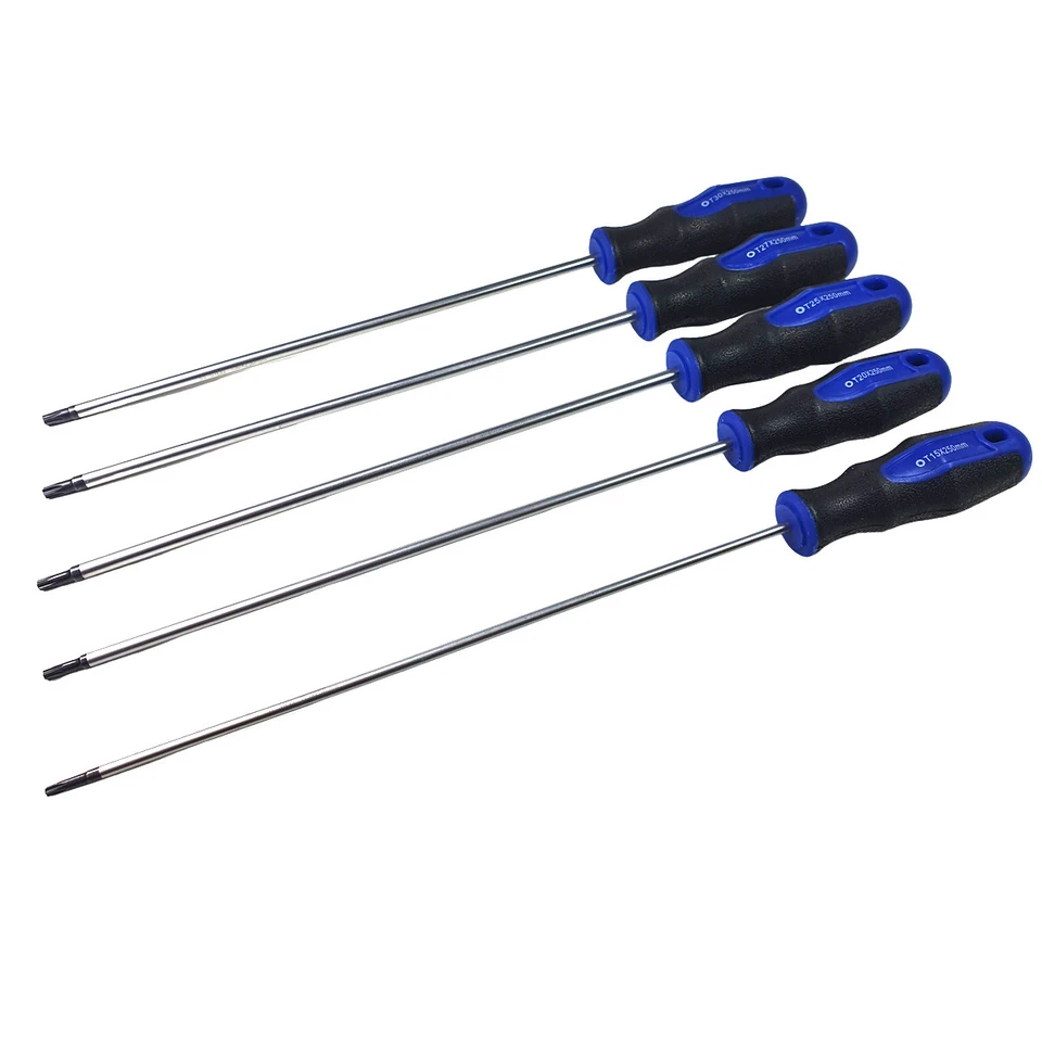 Craft-Equip 6 tlg.extra lange Torx Schraubendreher Satz KFZ Schraubenzieher