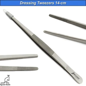 Surgical Dressing Tweezers Veterinary Cotton & Dressing Medical Thumb Forceps - Bild 1 von 5