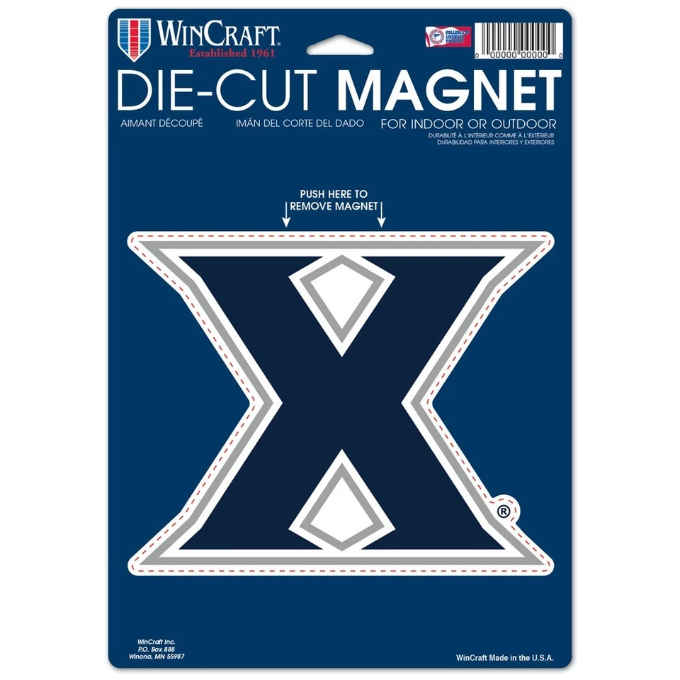 XAVIER MUSKETEERS X LOGO DIE CUT MAGNET BRAND NEW WINCRAFT 👀🔥 - Image 1 of 1