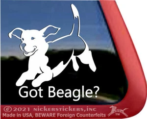 Got Beagle? | High Quality Vinyl Dog Window Decal Sticker - Bild 1 von 2