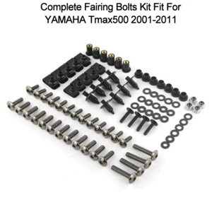 Kit completo de carrocería de pernos de carenado de acero apto para Yamaha Tmax500 2001-2011 - Imagen 1 de 10