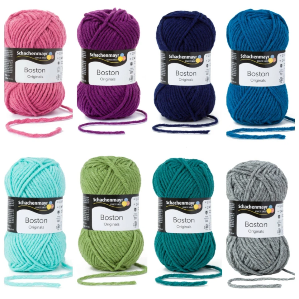 SCHACHENMAYR - BOSTON - 43 Farben -Wolle- 50g -LL 55m-Herbst/Winter-(8,50€/100g) - Bild 1 von 4
