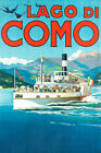 364931 Lago Di Como Vintage Travel Art Decor Wall Print Poster Plakat