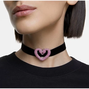 BNIB Swarovski Una Sublima Pink Crystal Heart Choker & Gift Bag £195.00 - Picture 1 of 3