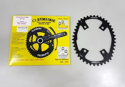 Osymetric BCD110x4 110mm 4 Bolt 42T 9100 Chainring Fits Shimano Dura Ace 9100 - Image 1 of 4