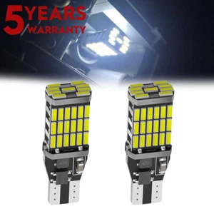 2PC T15 912 921 W16W CANBUS LED Reverse Wedge Backup Car Bulb Globe Bright White - Foto 1 di 16