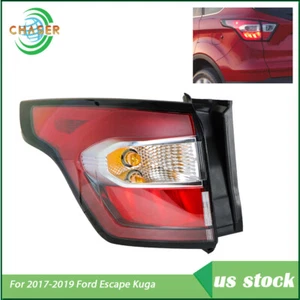 Red Left Driver Side Tail Light Fit For 2017-19 Ford Escape Kuga Halogen Series - Picture 1 of 12