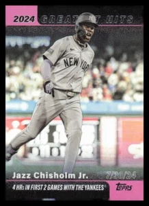 Lámina rosa Topps '24 Greatest Hits 2025 #GH14 Jazz Chisholm Jr. - Imagen 1 de 2