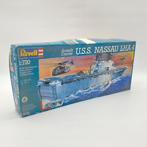 ++ Revell / 5075 Assault Carrier U.S.S. NASSAU LHA 4 / 1:720 / OVP / NOS ++