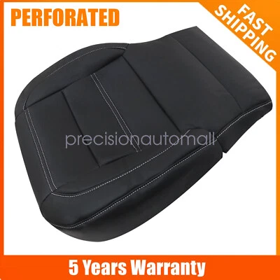 Cubierta de asiento de cuero Perf inferior del conductor negra para GMC Sierra Denali 2014 2015 2016 Foto 1 de 4