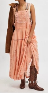 Free People Trail Ends Skirtall Sun Blush Peach size M NWT - Picture 1 of 5