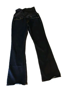 Gap 1969 10 / 30 Full Panel Sexy Boot Cut Dark Wash Denim Womens Maternity Jeans - Picture 1 of 13