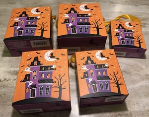 Halloween Gift Nesting Boxes Haunted House Witch Flying on Broom Ghosty Bats NEW - Picture 1 of 7