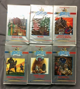 Lot of 6 The Greatest Adventure Stories from the Bible  Hanna Barbera 1985-87 - Picture 1 of 7