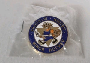 Brooklin Whitby Beavers Minor Hockey Revers Mütze Pin Emblem Kanada Vintage #327 - Bild 1 von 3