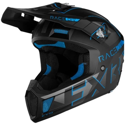 FXR Clutch Evo Helmet Lightweight Vented Quick Release Optional Winter Kit Blue Foto 1 de 4