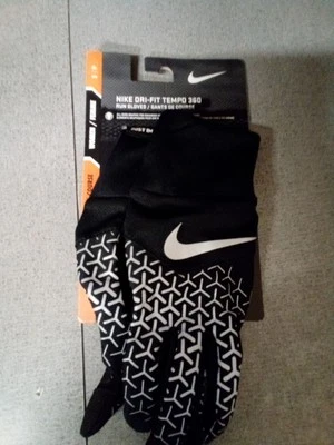 Guantes para correr Nike Dri-Fit Tempo 360 para mujer talla pequeña azules/plateados Foto 1 de 2