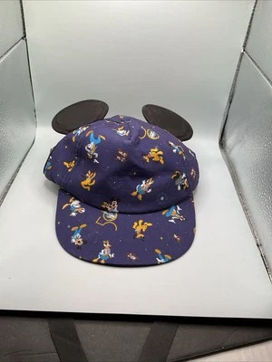 Disney Parks 50th Anniversary MICKEY MOUSE Toddler HAT CAP with Ears NAVY BLUE  - Image 1 of 3