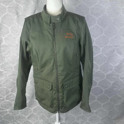 Chaqueta Harley Davidson “Estabrook” de lona verde/textil L edición limitada Foto 1 de 4