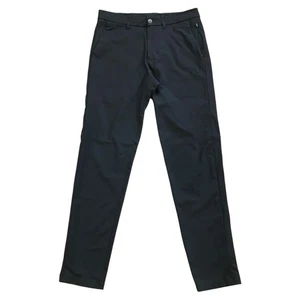 Lululemon Commission Hose Herren 30 grau vorne flach Chino Reißverschlusstasche Stretch ABC - Bild 1 von 3
