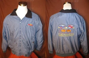 Vintage 2006 Denver March Pow Wow Erwachsene Jacke, gefüttert, blau, Größe XL, EUC - Bild 1 von 7