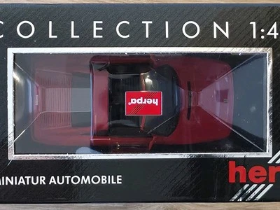 Ferrari 348 Rouge -Herpa 1/43 – Miniature de collection avec boîte vitrine - Photo 1/4