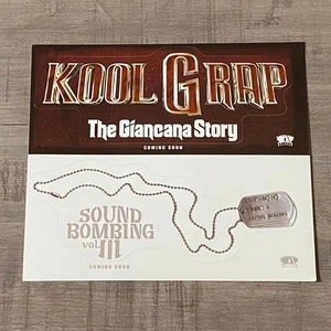 Rawkus Records Kool G Rap The Giancana Story Soundbombing III Promo Sticker - Picture 1 of 1