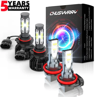 Combo LED 9012 H11 Bulb Headlight+Fog Light For Chrysler 300 2011 2012 2013 2014 - Image 1 of 4