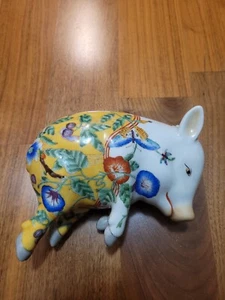 Chinese Porcelain Famille Rose Lucky / Sleeping Pig - Picture 1 of 6