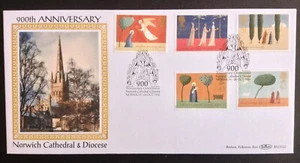 GB Benham 1996 Christmas Set on Norwich Cathedral First Day Cover - Norwich SHS - Picture 1 of 1