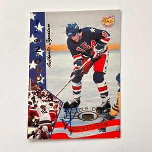 1995 Signature Rookies Miracle On Ice 1980 - Dave Silk #32 Auto USA /2000 - Picture 1 of 2