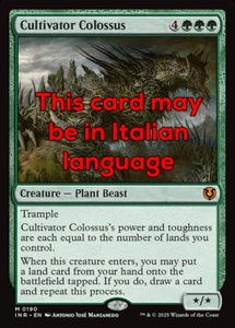 MTG CULTIVATOR COLOSSUS FOIL EXC - COLOSSO COLTIVATORE 190 - INR - MAGIC - Picture 1 of 1