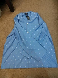 POLO RALPH LAUREN Mens 3XL Tall Pajama Top Shirt NEW w/tags $65 Retail 3XT - Picture 1 of 6
