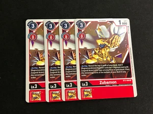 Digimon TCG - Uncommon - Zubamon - BT3-008U - Red Card Playset! - Picture 1 of 1