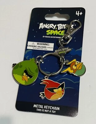 ANGRY BIRDS Llavero Espacial Dijes, 3 Personajes Coloridos del Juego, Clip Gatillo Foto 1 de 3