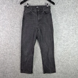 Dotti Jeans Womens 8 Black Straight Leg High Rise Zip Fly Denim Pockets 8065 - Picture 1 of 16