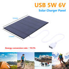 Panneau solaire USB équipement de camp 165 x 135 mm pour téléphone portable/charge de batterie 3-5V