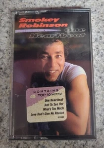 Smokey Robinson - One Heartbeat Cassette SEALED w/ Hype Sticker - Picture 1 of 5