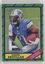 2015 Topps Chrome Black Refractor /50 Ameer Abdullah #T60R-AA Rookie RC
