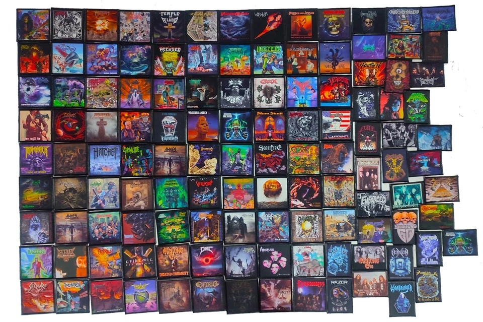 THRASH METAL UNDERRATED 10pcs/Lot Random Mix Sew-On Patches Fashion Vest Printed - Image 1 of 1