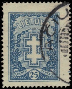 LITHUANIA 215 - Double-barred Cross Arms (pa85862) - Picture 1 of 1