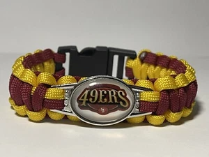 San Francisco 49ers Football Paracord Bracelet NEW - Picture 1 of 2