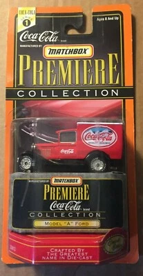 1998 MATCHBOX PREMIERE COCA COLA COLLECTION MODEL A FORD NEW IN PACKAGE - Image 1 of 3