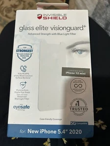 Zagg glass elite vision guard plus screen protector for iPhone 12 mini￼ - Picture 1 of 1