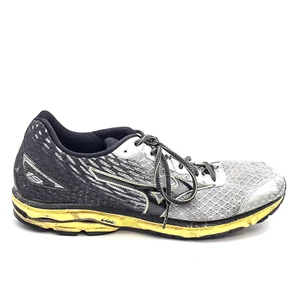 Zapatos deportivos para correr Mizuno Wave Rider 19 grises y negros para hombre talla 12,5 - Imagen 1 de 10