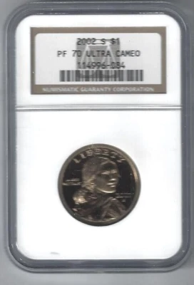 2002-S Sacagawea Native American Dollar NGC PF 70 Ultra Cameo - Image 1 of 2