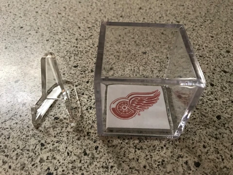 Detroit Red Wings Custom NHL Stanley Cup Champions Hockey Ring Display Case Cover