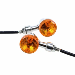 Pair Universal Turn Signals Lights Brake Blinker Fit ATV Motorcycle Off-Road MTB - Picture 1 of 11