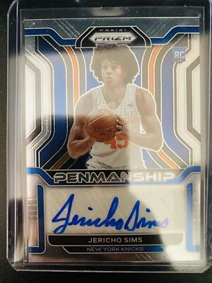 2021-22 Prizm Jericho Sims Rookie Auto #RP-JSI Penmanship Signatures N.Y. Knicks - Image 1 of 2