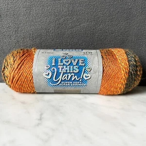I Love This Yarn! Colors Super Soft Acrylic Yarn-1 Skein Color Citrus Punch 5002 - Picture 1 of 3
